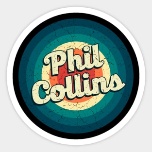 Graphic Phil Name Retro Vintage Circle Sticker